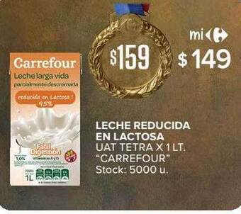 Carrefour Market Leche reducida en lactosa uat tetra oferta