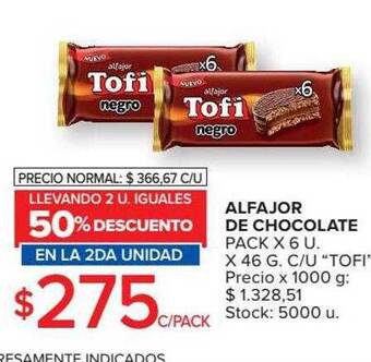 Carrefour Market Alfajor de chocolate oferta