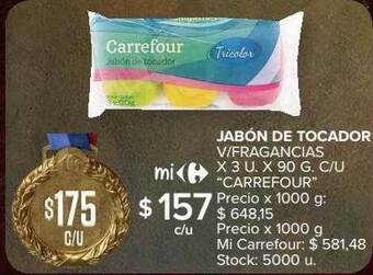 Carrefour Market Jabón de tocador v-fragancias oferta