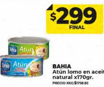 Supermayorista Vital Bahia atún lomo en aceite natural oferta