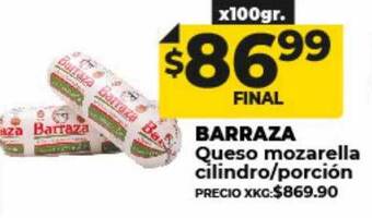 Supermayorista Vital Barraza queso mozarella cilindro porción oferta
