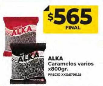 Supermayorista Vital Alka caramelos varios oferta