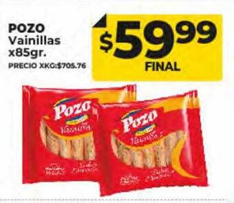 Supermayorista Vital Pozo vainillas oferta
