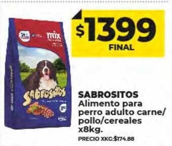 Supermayorista Vital Sabrositos alimento para perro adulto carne pollo cereales oferta