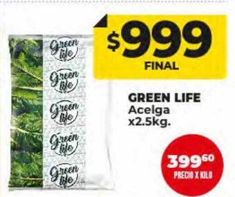 Supermayorista Vital Green life acelga oferta