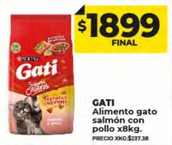 Supermayorista Vital Gati alimento gato salmón con pollo oferta