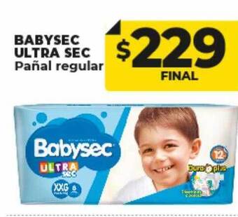 Supermayorista Vital Babysec ultra sec pañal regular oferta