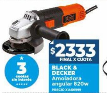 Supermayorista Vital Black & Decker Amoladora Angular 820w oferta