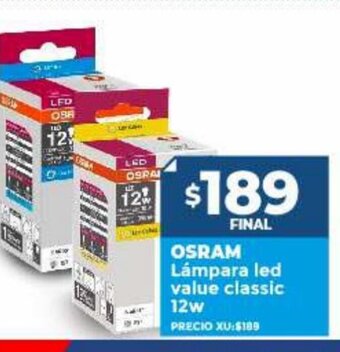 Supermayorista Vital Osram Lámpara Led Value Classic 12w oferta