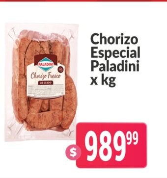 Autoservicio Capo Chorizo Especial Paladini oferta