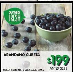 Jumbo Arándanos cubeta oferta