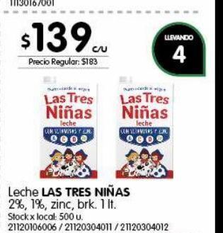 Leche las tres niñas