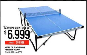 Changomas Mesa de ping pong oferta