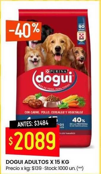 Changomas Dogui adultos oferta
