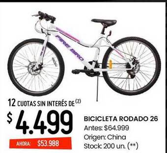 Changomas Bicicleta rodado 26 oferta