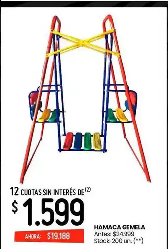 Changomas Hamaca gemela oferta