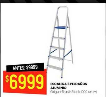 Changomas Escalera 5 peldaños aluminio oferta