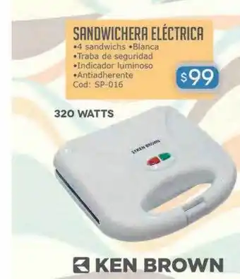 Cuotas del Sur Sandwuichera eléctrica ken brown oferta