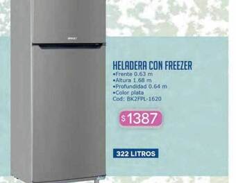 Cuotas del Sur Heladera con freezer oferta