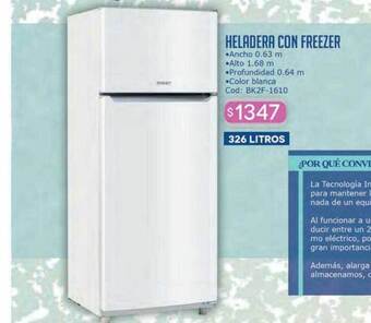 Cuotas del Sur Heladera con freezer oferta