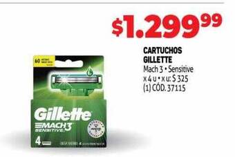 Makro Cartuchos gillette oferta