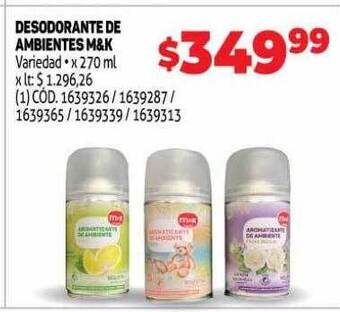 Makro Desodorante de ambientes m&k oferta