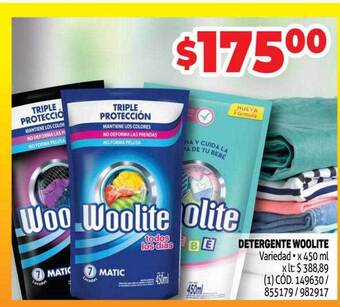 Makro Detergente woolite oferta