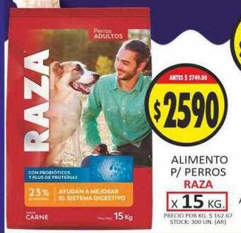 Supermercados Becerra Alimento p perros raza oferta