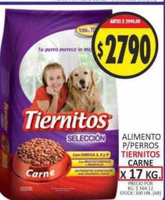 Alimento p perros tiernitos carne