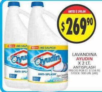 Supermercados Becerra Lavandina ayudin oferta