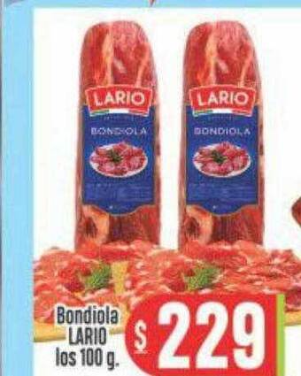 Supermercados Caracol Bondiola lario oferta