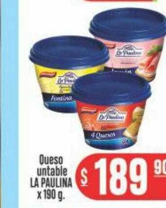 Supermercados Caracol Queso untable la paulina oferta