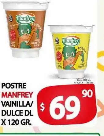 Supermercados Mariano Max Postre manfrey vainilla dulce dl oferta