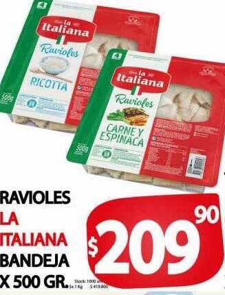 Supermercados Mariano Max Ravioles la italiana oferta