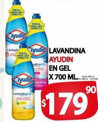 Supermercados Mariano Max Lavandina ayudin en gel oferta