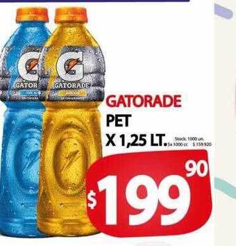 Supermercados Mariano Max Gatorade pet oferta