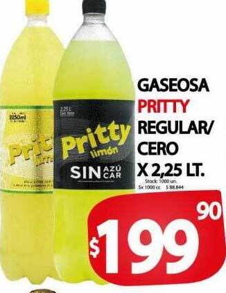 Supermercados Mariano Max Gaseosa pritty regular cero oferta
