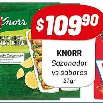 Almacor Knorr sazonador vs sabores oferta