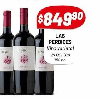 Almacor Las perdices vino varietal vs cortes oferta