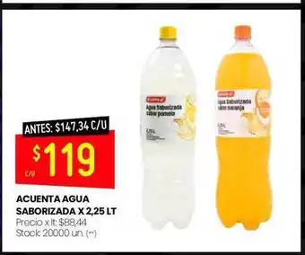 Changomas Acuenta agua saborizada oferta