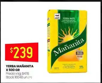 Changomas Yerba mañanita oferta