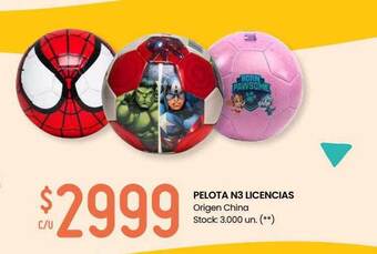Changomas Pelota n3 licencias oferta