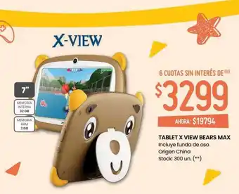 Changomas Tablet x view bears max oferta
