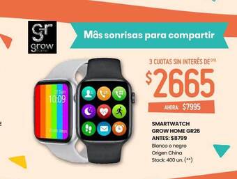 Changomas Smartwatch grow home gr26 oferta
