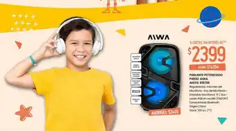 Changomas Parlante potenciado p450d aiwa oferta