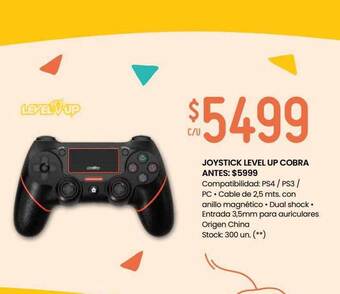 Changomas Joystick level up cobra oferta