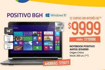Changomas Notebook positivo oferta