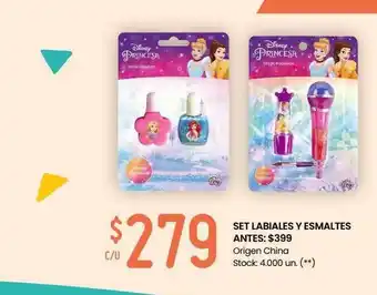 Changomas Set labiales y esmaltes oferta