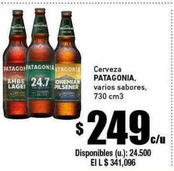 Cooperativa Obrera Cerveza patagonia oferta