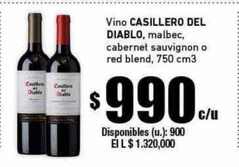Cooperativa Obrera Vino casillero del diablo oferta
